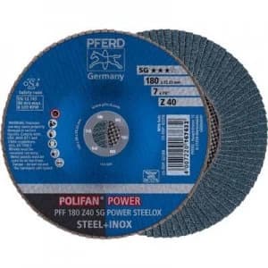 PFERD 67684185 POLIFAN-serrated washer PFF 180 Z40 SG POWER STEELOX Diameter 180 mm 10 pc(s)