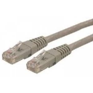 StarTech Cat 6 Gray Molded RJ45 UTP Gigabit Cat6 Patch Cable Patch Cord 15m