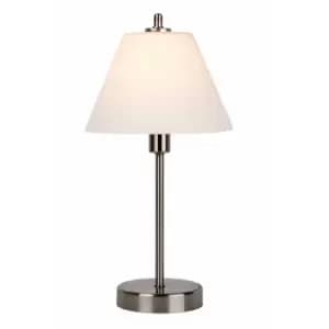 Touch Modern Table Lamp - Ø22cm - 1xE14 - 3 StepDim - Satin Chrome