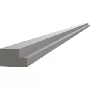 Kitchen Kit Flatpack J-Pull Multi Rail Super Gloss 2745mm in Dust Grey Mdf