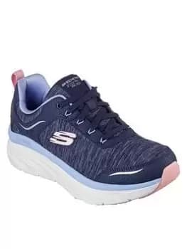 Skechers D'lux Cool Groove Trainer - Navy, Size 4, Women