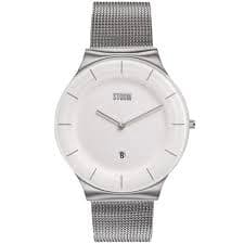 White And Silver 'STORM XENU MESH WHITE' Fashion Watch - 47475/W