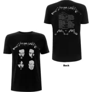 Metallica - 4 Faces Unisex XX-Large T-Shirt - Black
