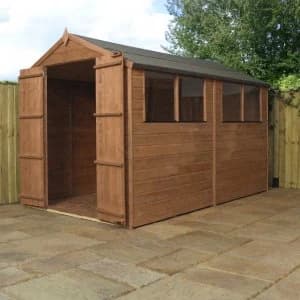 Mercia Pressure Treated Shiplap Apex Shed - 10 x 6ft