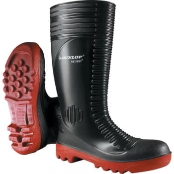 A252931 Acifort Ribbed Black Safety Wellingtons - Size 7 (41)