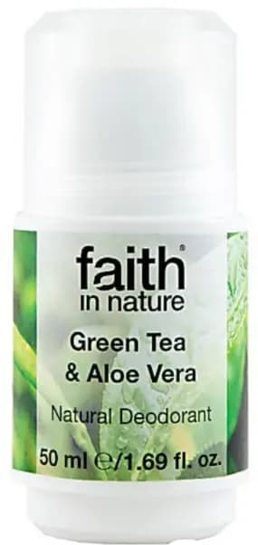 Faith in Nature Aloe Vera and Green Tea Roll On Deodorant 50ml