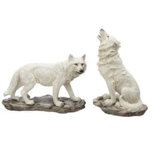 Protector of the North Ghost Walker White Wolf Figurine