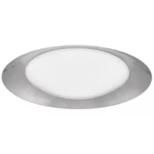 Netlighting Merano Bend 50cm Integrated LED Semi Flush Light Metal, White Outsid