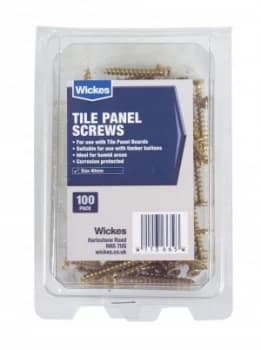 Wickes Tile Panel Screws Pack 100
