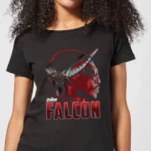 Avengers Falcon Womens T-Shirt - Black