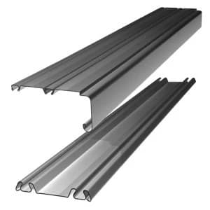 Wickes Sliding Door Trackset - Silver 1.2-1.8m