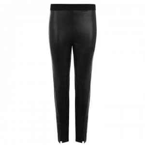 French Connection Faux Leather Leggings - Black