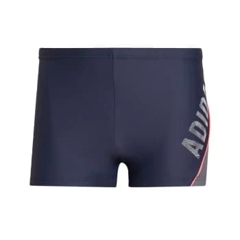 adidas Wording Swim Boxers Mens - Blue