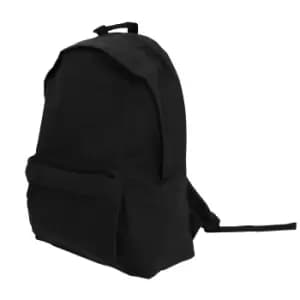 Bagbase Maxi Fashion Backpack / Rucksack / Bag (22 Litres) (One Size) (Black)