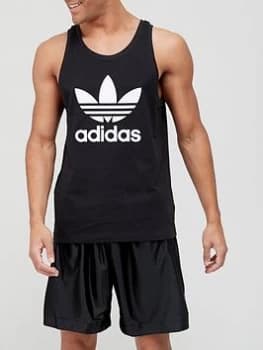 adidas Originals Trefoil Tank Top - Black/White, Size 2XL, Men