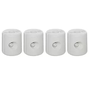Outsunny Tent Weight Base, 4pcs Plastic Anchor Weights-White