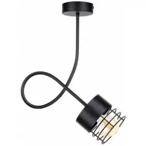 Netlighting Elle Slim Pendant Ceiling Light Black, 25cm, 1x E27