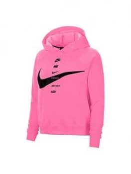 Nike Nsw Swoosh Pullover Hoodie (Curve) - Pink