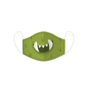 Monstarz Green Monster Reusable Face Covering - Small