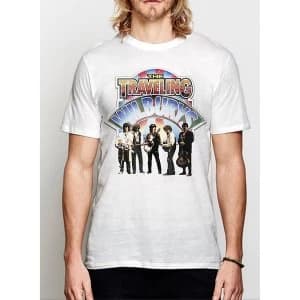 Traveling Wilburys - Band Photo Mens Medium T-Shirt - White