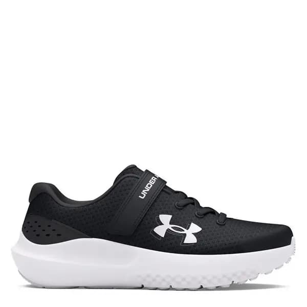 Under Armour Surge 4 AC Running Shoes Unisex Childrens Runners C10 (27.5) Black 02272103100