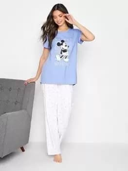 Long Tall Sally Mickey Mouse Wide Leg Pj Set - Blue Size 14-16, Women