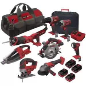 Lumberjack 8 Piece 20V Cordless Kit with Storage Bag