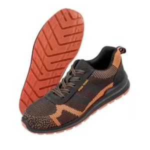 Result Work-Guard Unisex Adults Suede Trim Safety Trainer (11 UK) (Black/Orange)