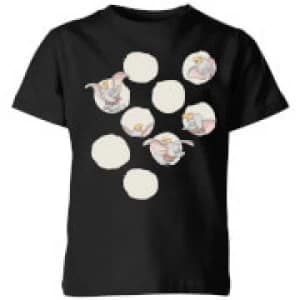Dumbo Peekaboo Kids T-Shirt - Black - 11-12 Years