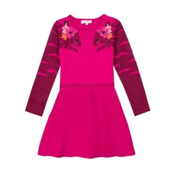 Catimini Embroidered Dress - FUCHSIA
