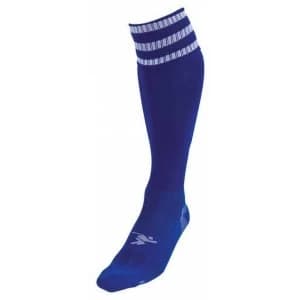 PT 3 Stripe Pro Football Socks Mens Royal/White