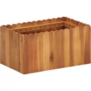 Garden Raised Bed 50x30x25cm Solid Acacia Wood Vidaxl Brown