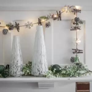 Crossland Grove Snowy Pine & Berry 20 LED Garland 1900Mm