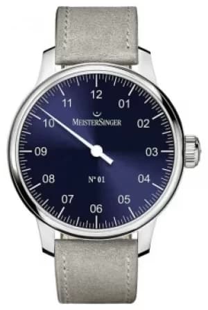 MeisterSinger Mens Classic No. 1 Hand Wound Sellita Watch