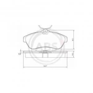 Front Brake Pad Set A.B.S. 37308