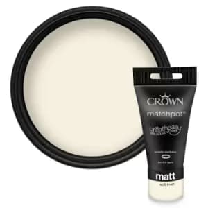 Crown Walls & Ceilings Matt Emulsion Soft Linen Tester - 40ml