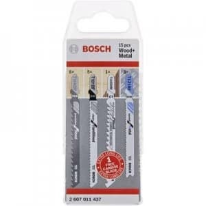 Jigsaw blades, wood and metal Bosch Accessories 2607011437 15 pcs