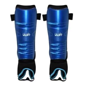 Uwin Hockey Shinguards Royal/Black/Aqua Small