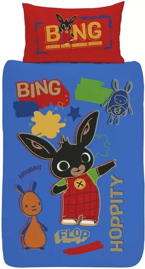 Bing Bunny Rebel Rules Reversible Single Duvet Cover
