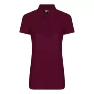 PRO RTX Womens/Ladies Pro Polyester Polo Shirt (M) (Burgundy)