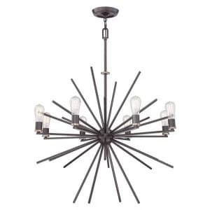8 Light Ceiling Pendant Western Bronze Finish, E27