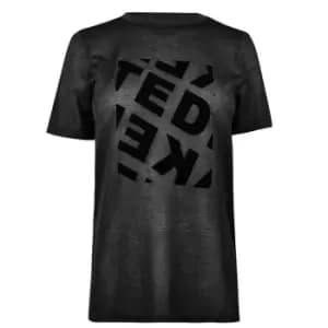 Ted Baker Tedin Graphic T-Shirt Womens - Black