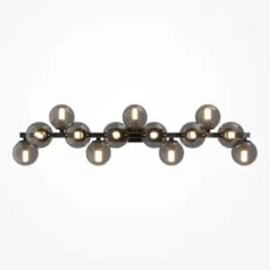 Maytoni Maytoni Dallas Modern 13 Light Wall Lamp Black, Smoky Shade, G9