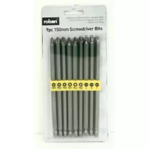 Rolson 9 Piece x 150mm Bit Set