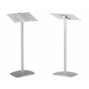 Metroplan BusyGrip Acrylic Menu or Information Display Stand, white