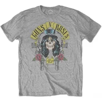 Guns N' Roses - Slash '85 Unisex Large T-Shirt - Grey