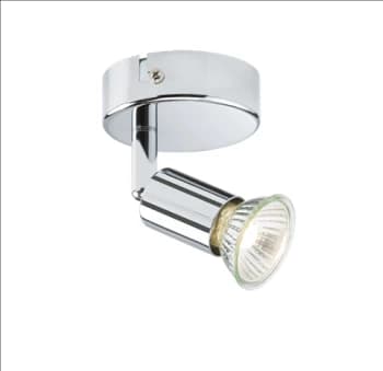KnightsBridge 230V GU10 Single Spotlight - Chrome