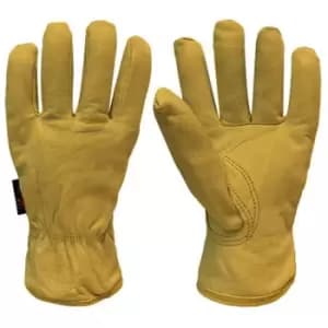 Predator by Ron Gold Driver - Size 10 Gold Hide Leather Hide Drivers Glove (Pair