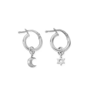 ChloBo Silver Wisdom & Guidance Hoop Earrings