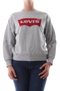 levis Sweatshirt Women Grey Cotone - Cotton